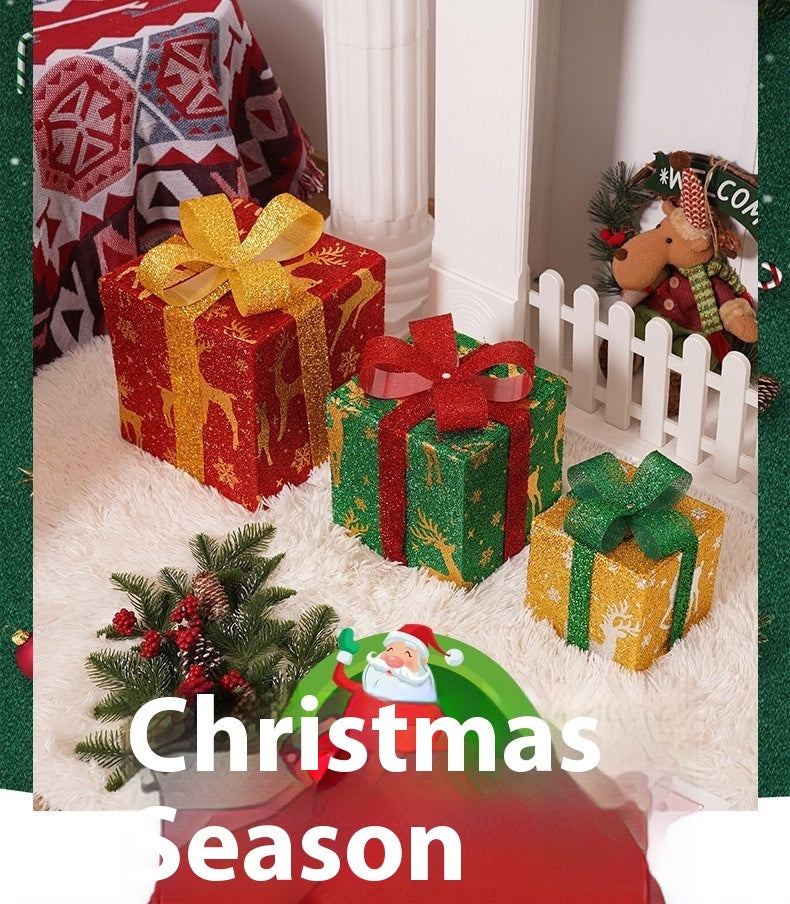 Coffret cadeau de Noël à LED