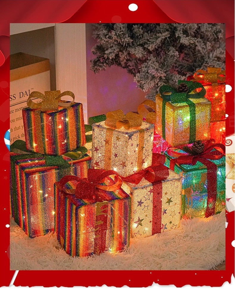 Coffret cadeau de Noël à LED