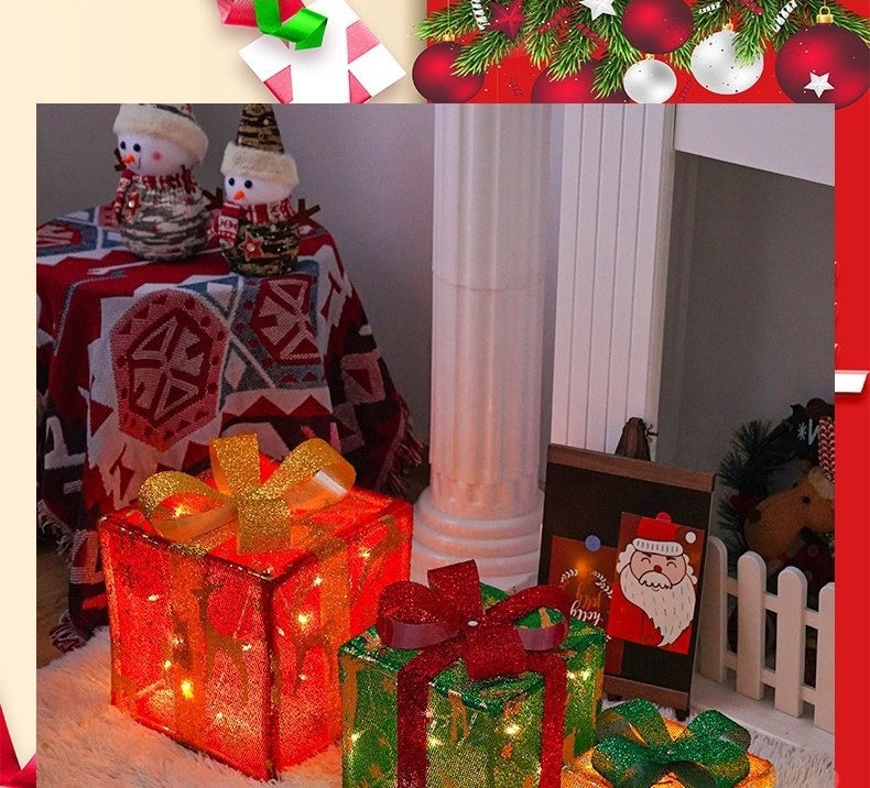 Coffret cadeau de Noël à LED