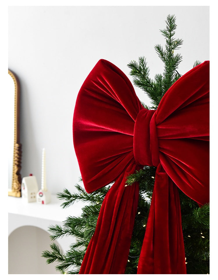 Grand nœud décoratif en velours